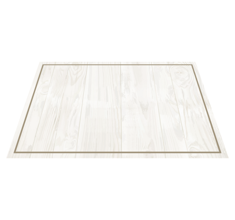 White wood rectangular placemats - TenStickers