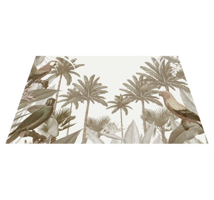 Vintage tropical fauna  modern placemats - TenStickers