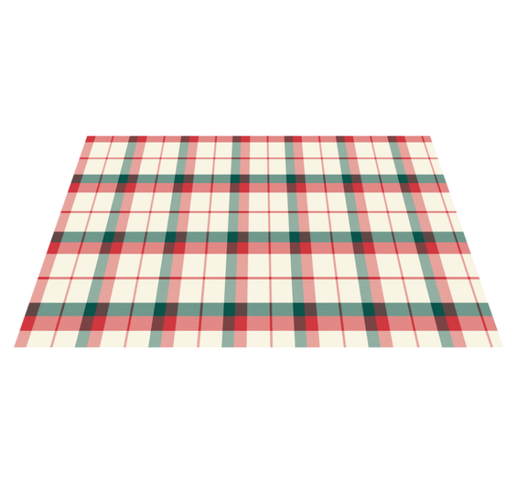 Christmas Tartan placemat - TenStickers