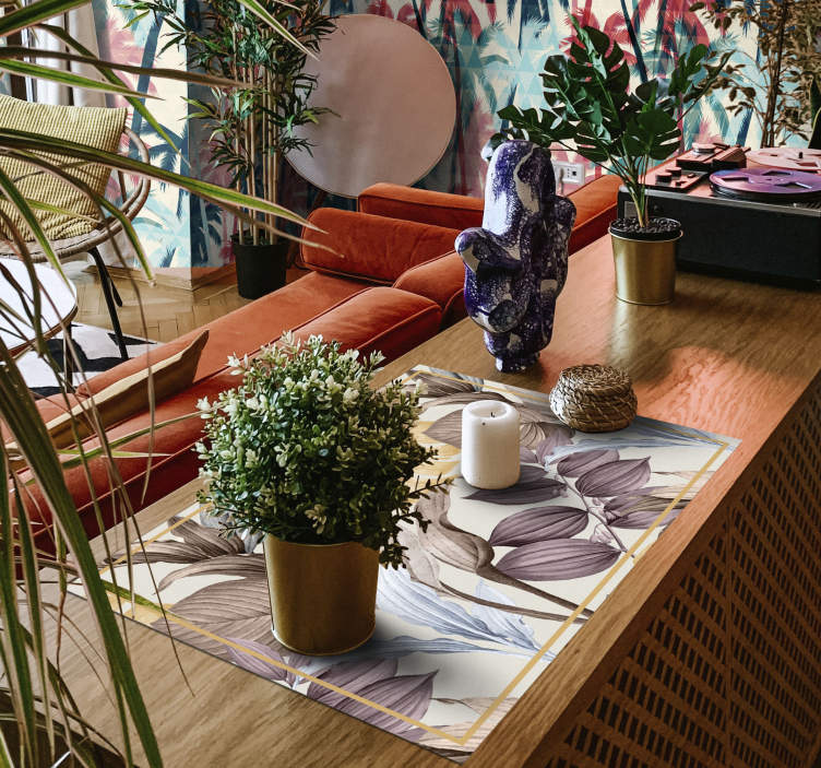 Tropical plants XXL home placemats - TenStickers