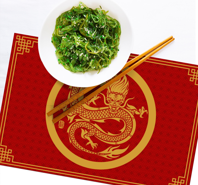 Chinese Dragon elegant placemats - TenStickers