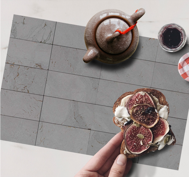 Concrete collage textured placemats - TenStickers