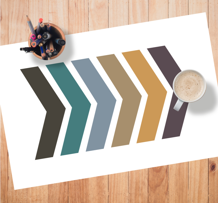 Earth arrow nordic design original placemats - TenStickers