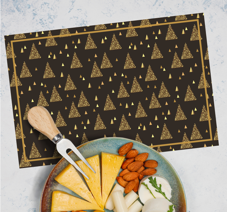 Elegant tree pattern Christmas placemats - TenStickers