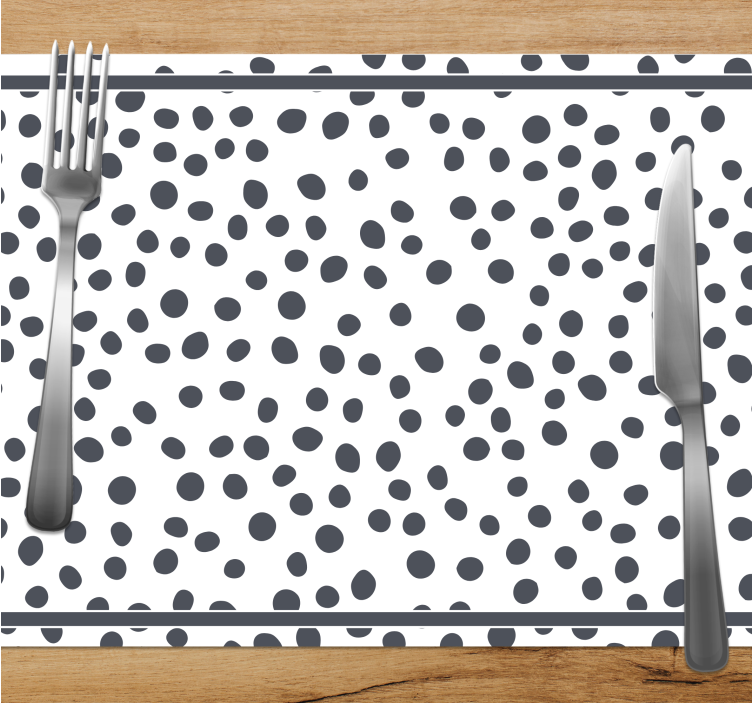 "Hampton Style" dotted design modern placemats - TenStickers