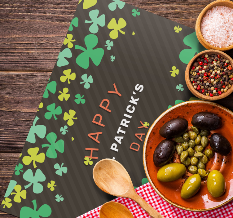 Happy St Patrick's day  original placemats - TenStickers