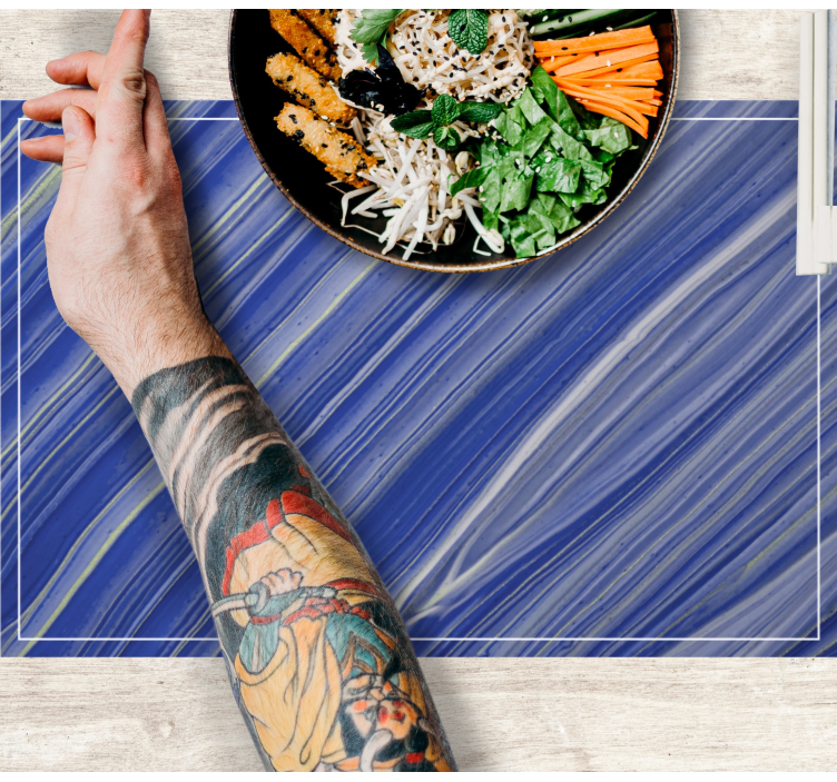 Navy marble elegant placemats - TenStickers
