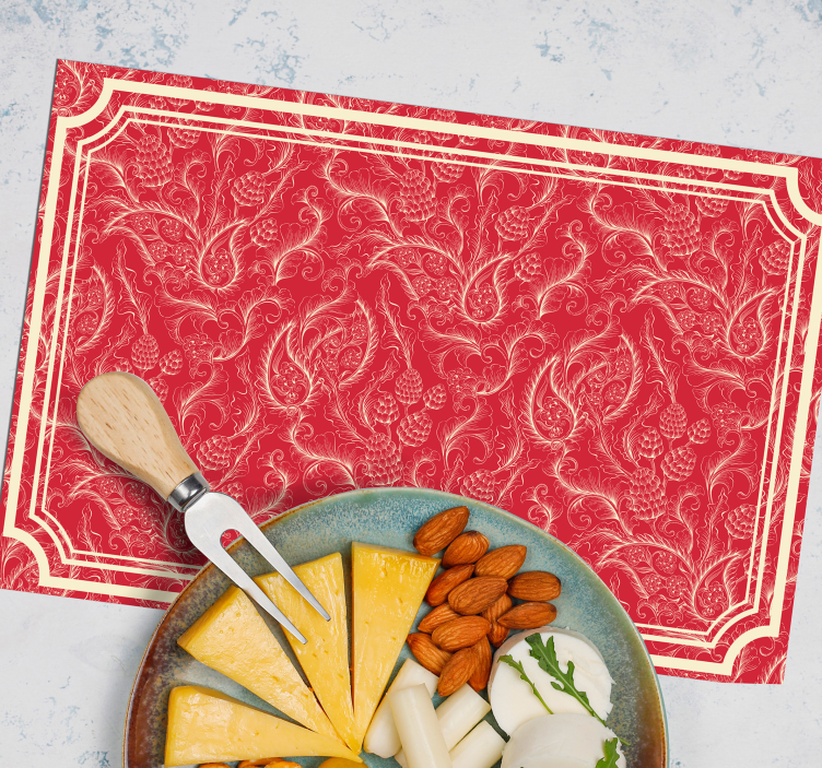 Paisley Illustration paisley placemats - TenStickers