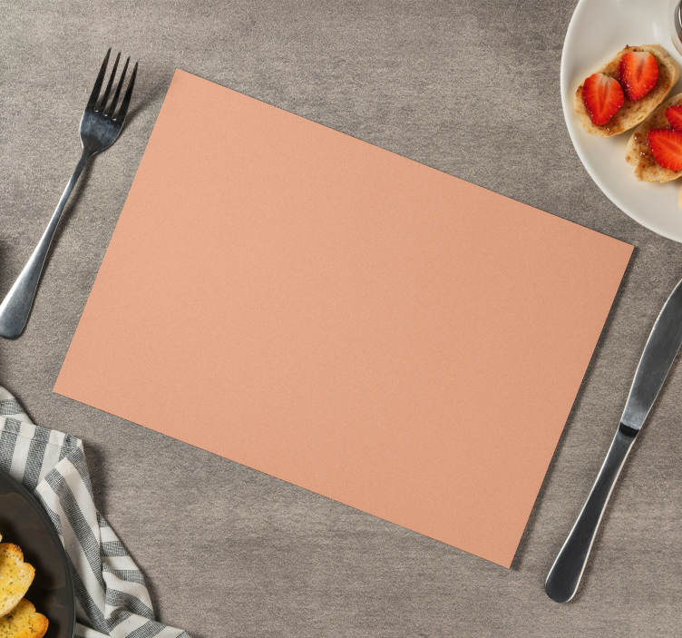 peach fuzz Placemats - TenStickers