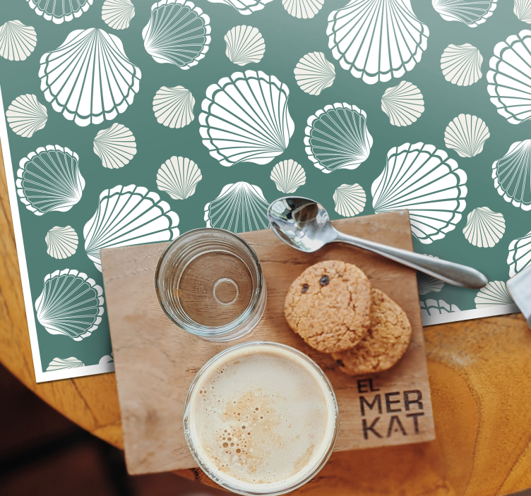 Seashell world seashell placemats - TenStickers