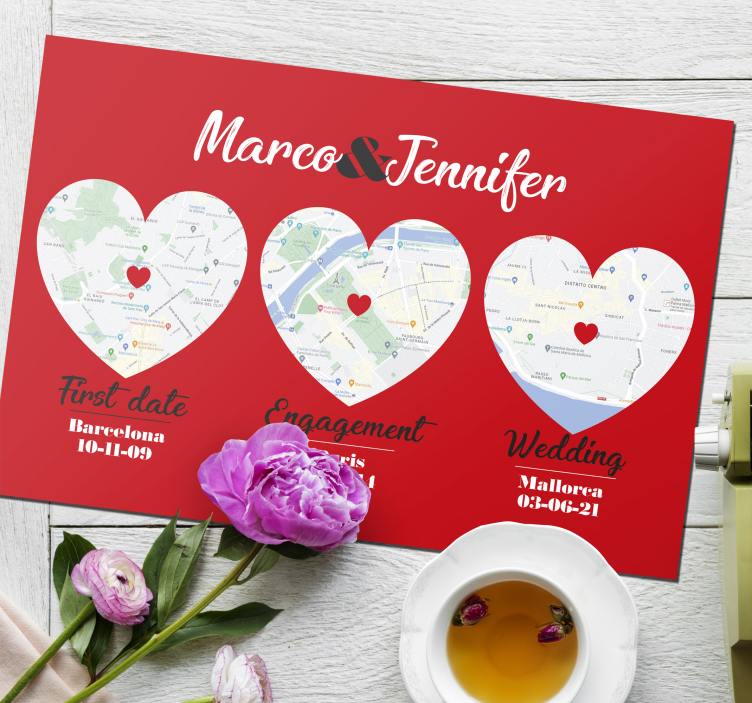 Special moments locations original placemats - TenStickers