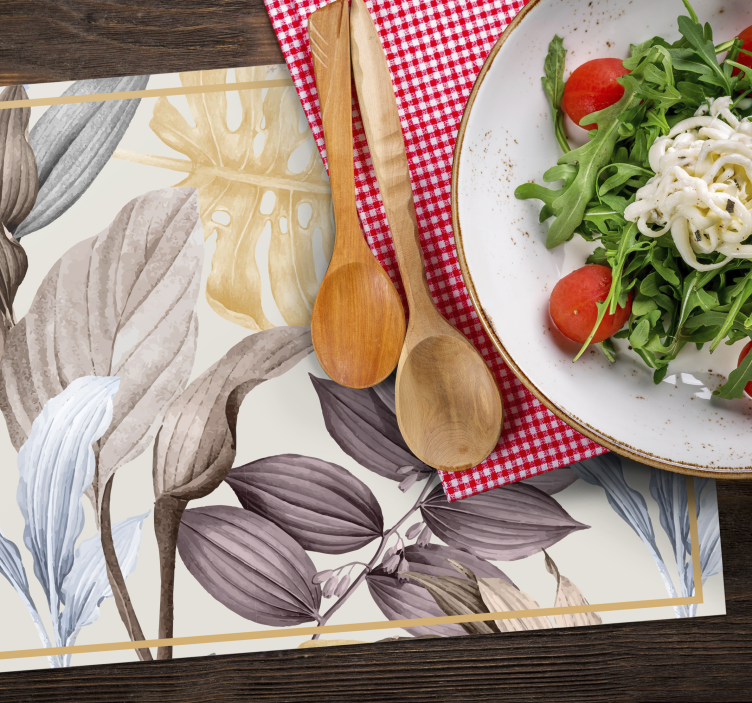 Tropical plants XXL home placemats - TenStickers