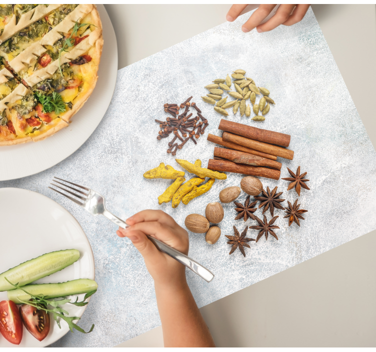 Winter spices Christmas placemats - TenStickers