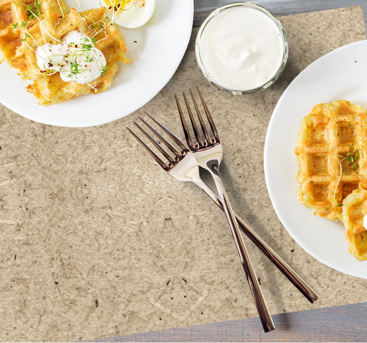 Wood corkboard effect textured placemats - TenStickers