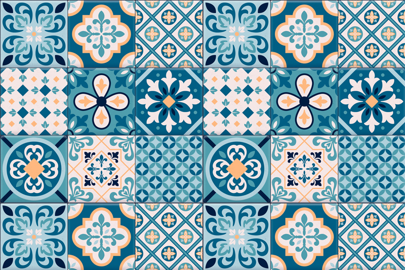 Turquoise Hydraulics original placemats - TenStickers