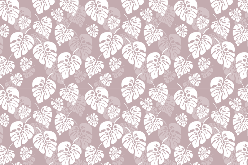 Tropical leaf design placemats - TenStickers