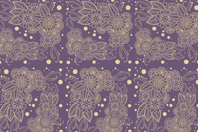 Botanical illustration placemat set - TenStickers