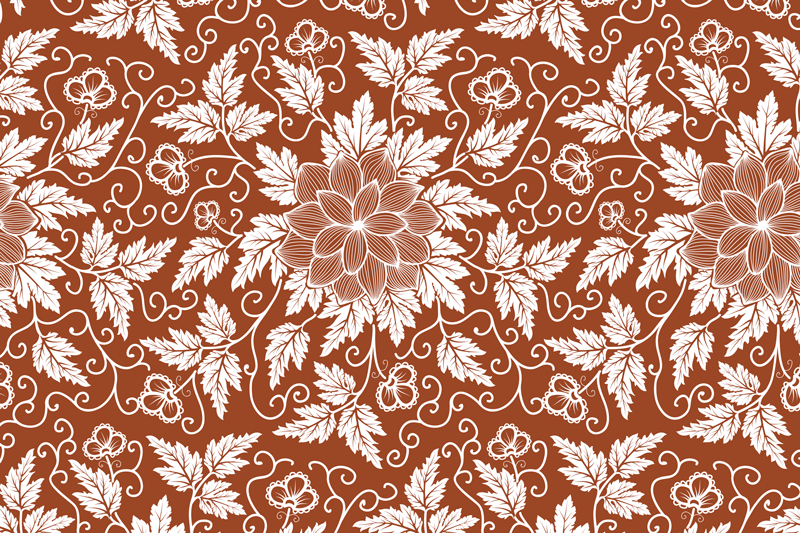 Floral print surface placemats - TenStickers
