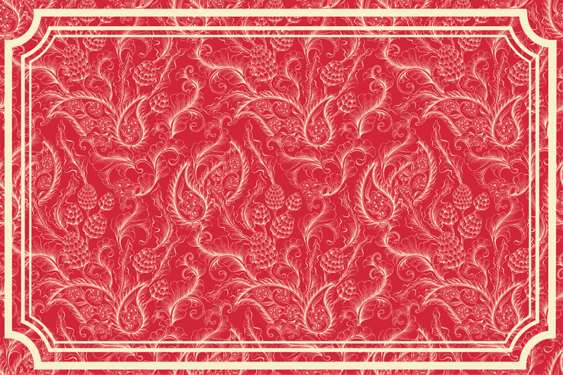 Paisley Illustration paisley placemats - TenStickers