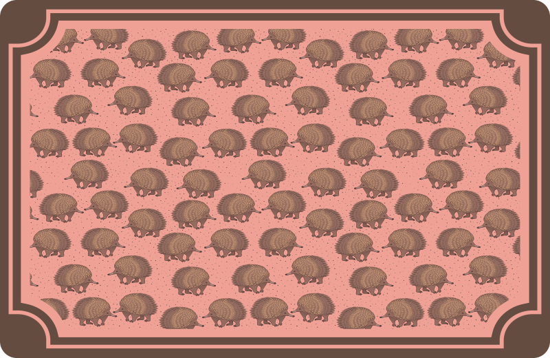 Original placemats hedgehog pattern design - TenStickers