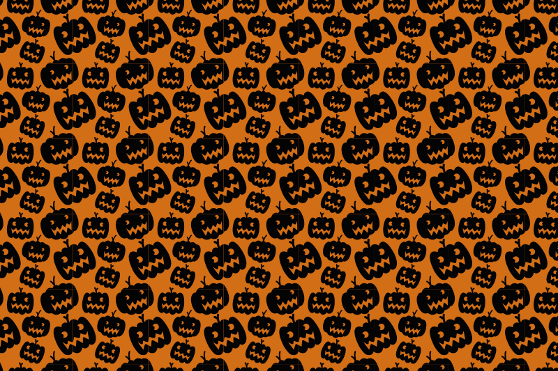 Halloween placemats scary pumpkin design - TenStickers