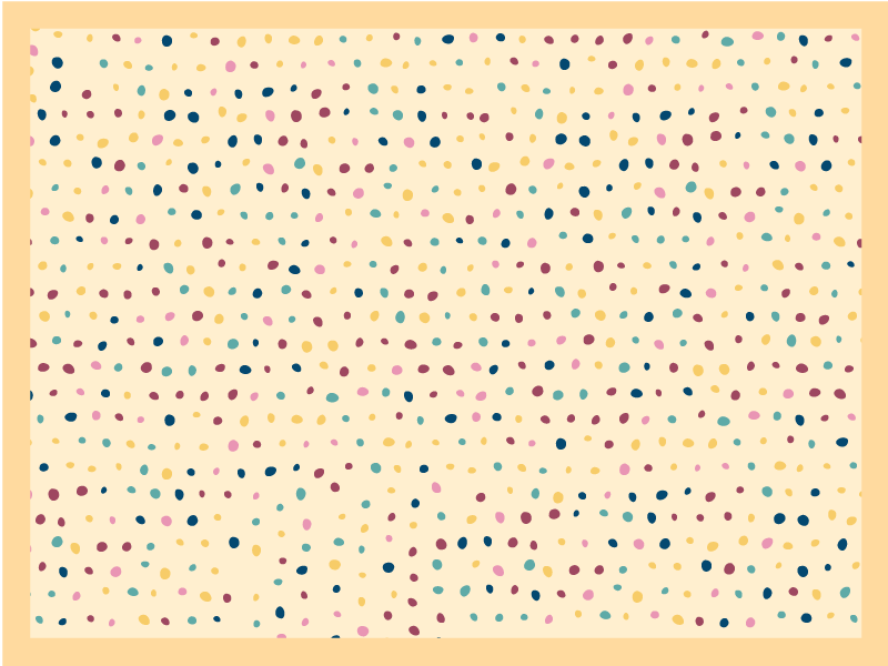 Polka dot pattern placemats - TenStickers