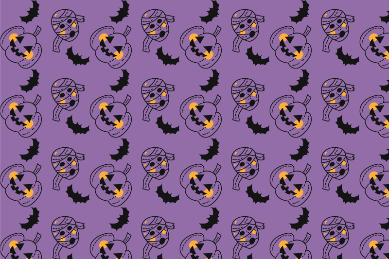 Halloween placemats with fun pumpkin designs - TenStickers