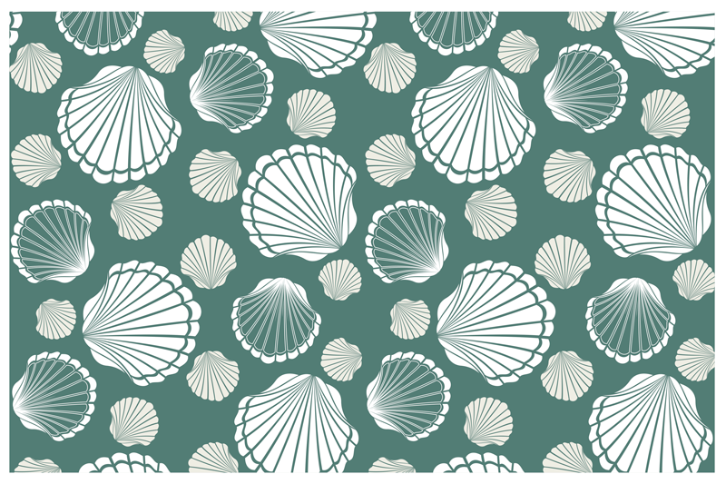 Seashell world seashell placemats - TenStickers