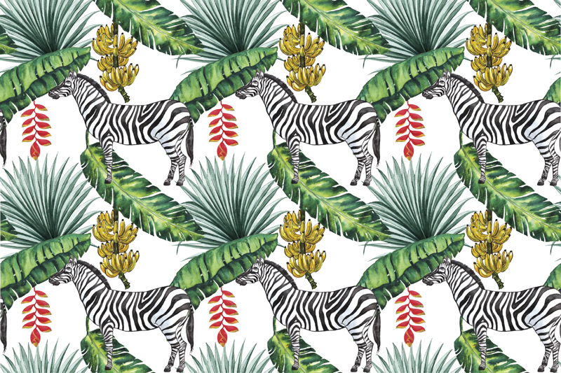 Nature Pattern zebra placemats - TenStickers