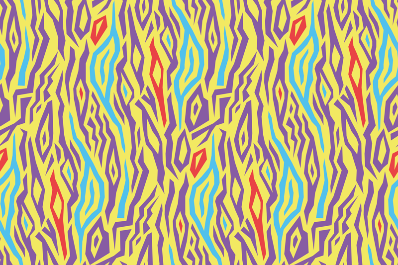 Colorful abstract pattern placemats - TenStickers