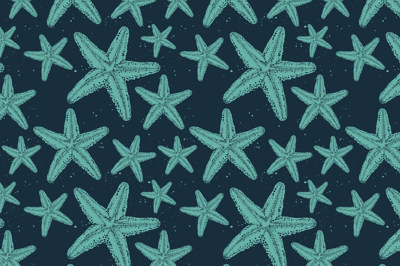 Original placemats starfish design - TenStickers