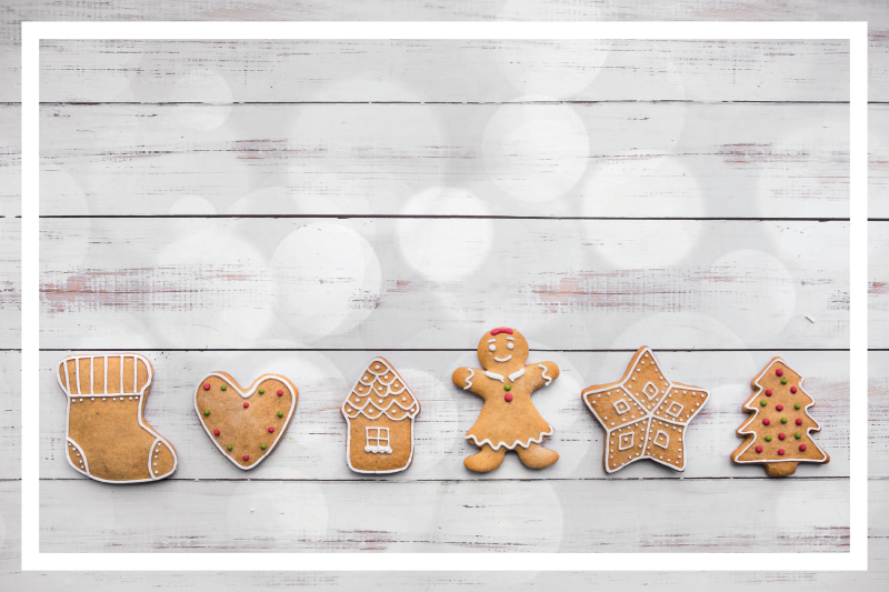 Christmas placemats gingerbread cookie set - TenStickers