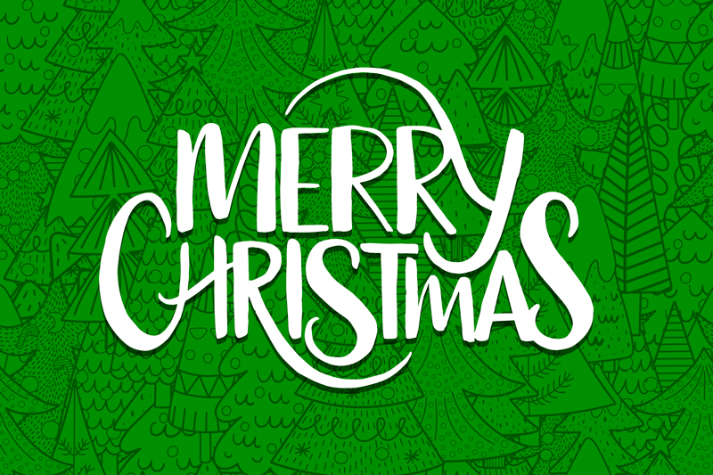 Christmas placemats with joyful holiday wishes - TenStickers