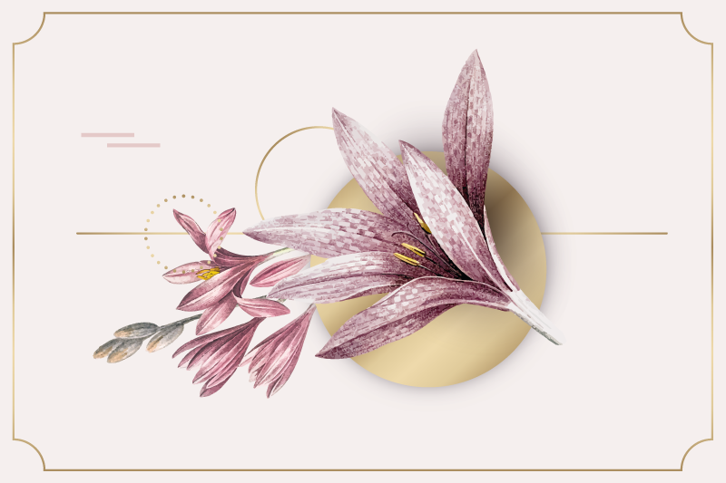 Original placemats elegant floral design - TenStickers