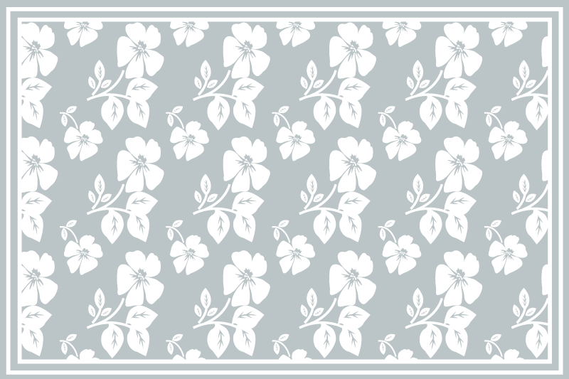 Floral patterned base placemats - TenStickers