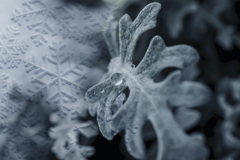Placemat elegant snowflake designs - TenStickers