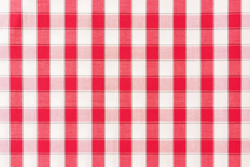 Placemat red checkered pattern - TenStickers