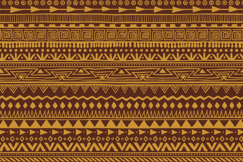 Placements geometric tribal design placemats - TenStickers
