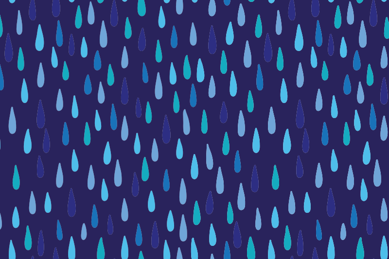 Raindrop pattern placemats - TenStickers