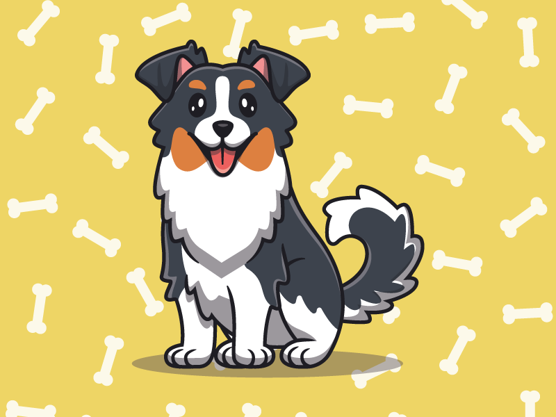 cute animal yellow background vinyl placemats - TenStickers