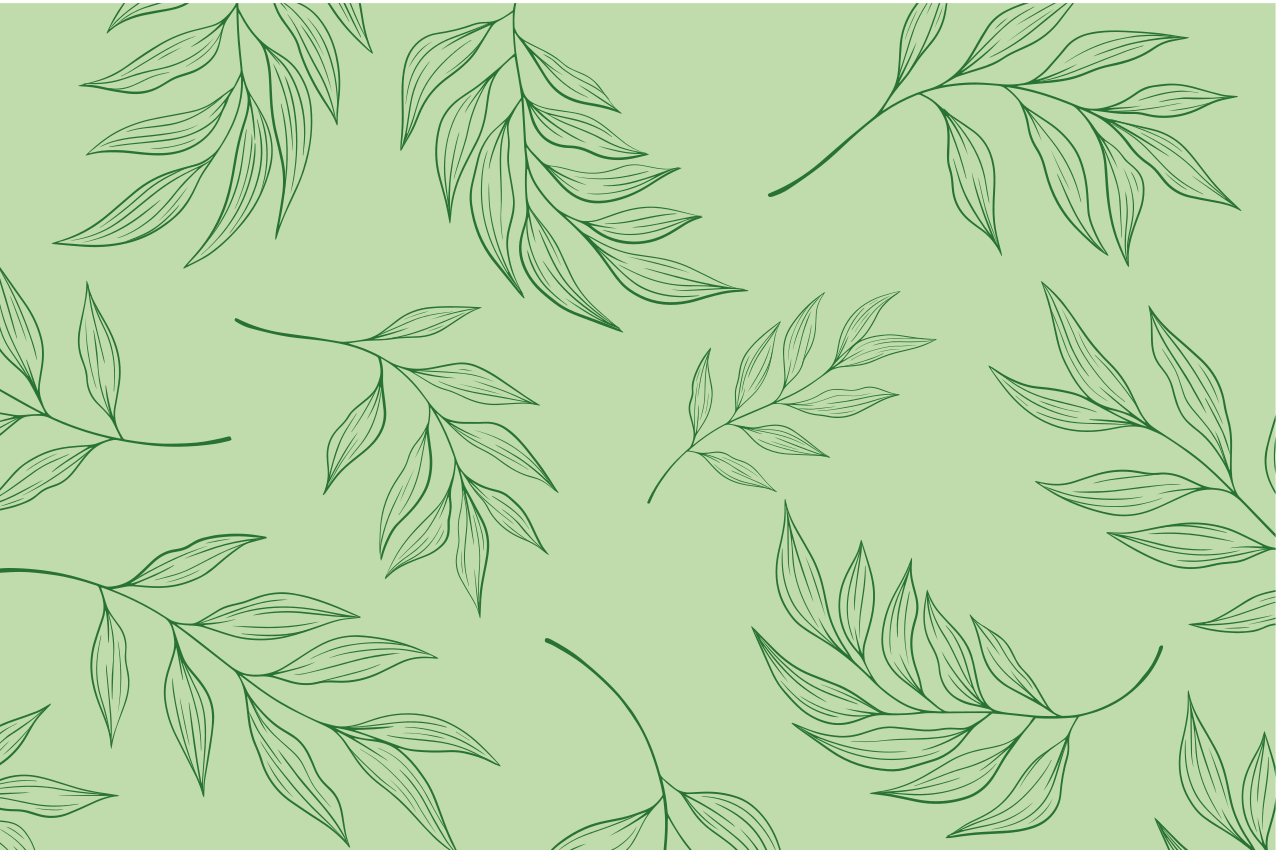 Placemat set with elegant leaf patterns - TenStickers