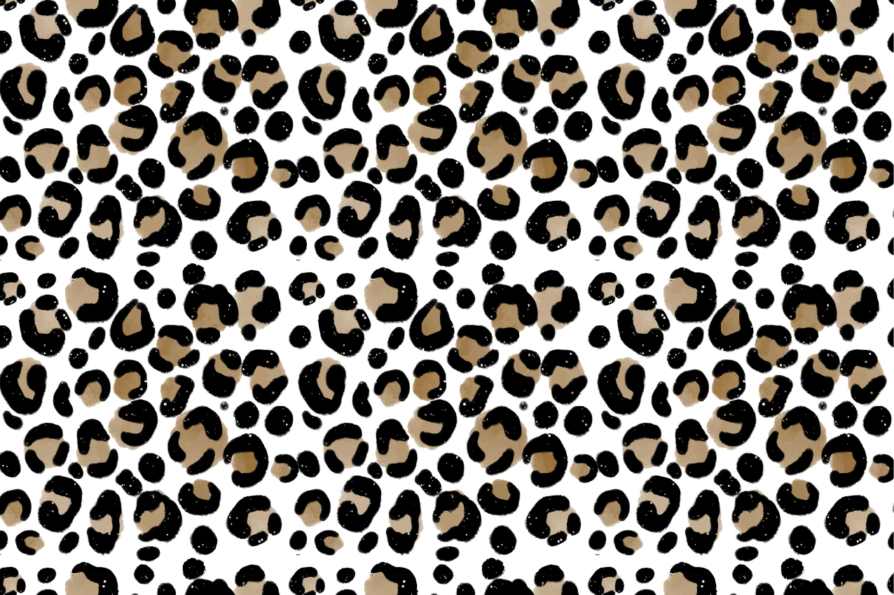 Leopard print pattern placemats - TenStickers