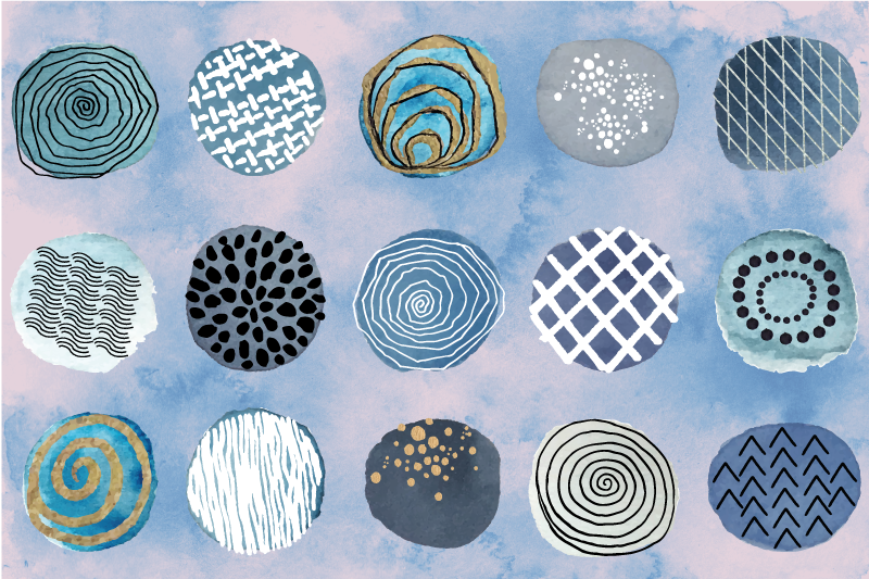 Placemat circular patterns design - TenStickers
