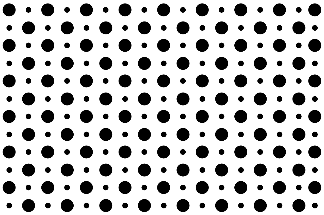 Black polka dots placemats - TenStickers