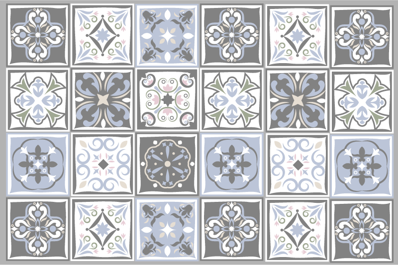 Placemat ornate tile patterns - TenStickers