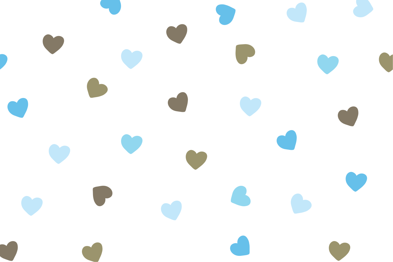 Original placemats colorful heart design - TenStickers