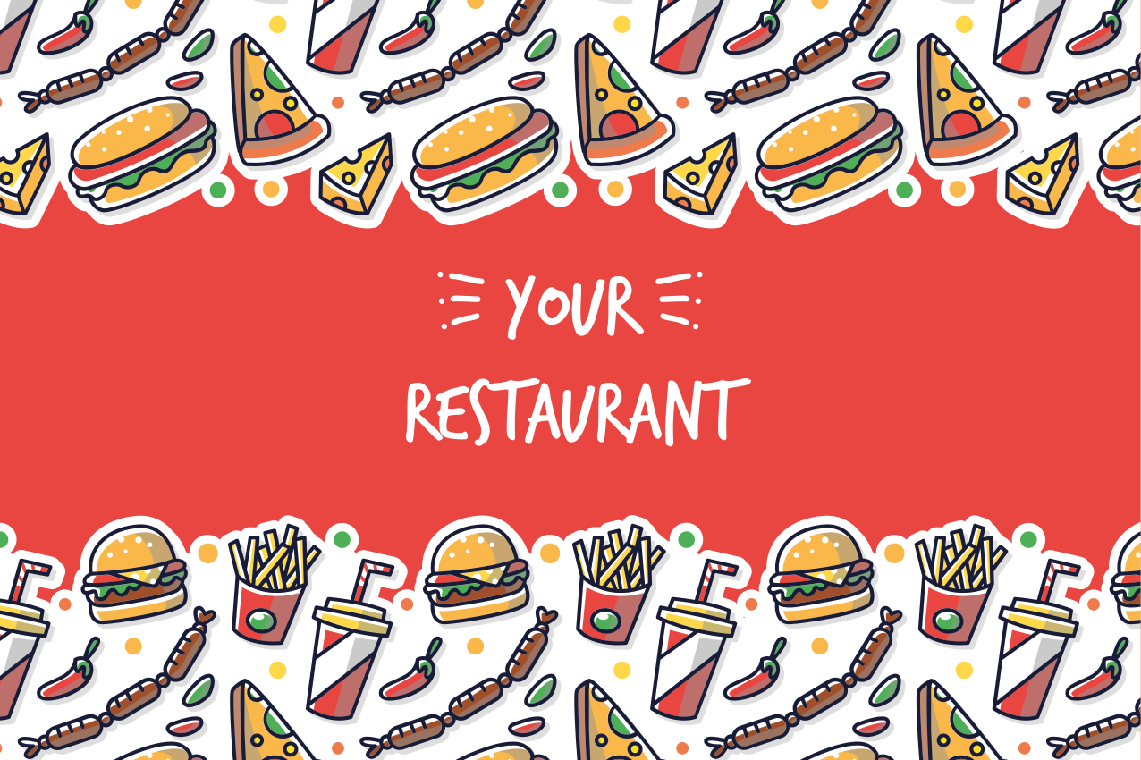 Original placemats with culinary inspired art - TenStickers