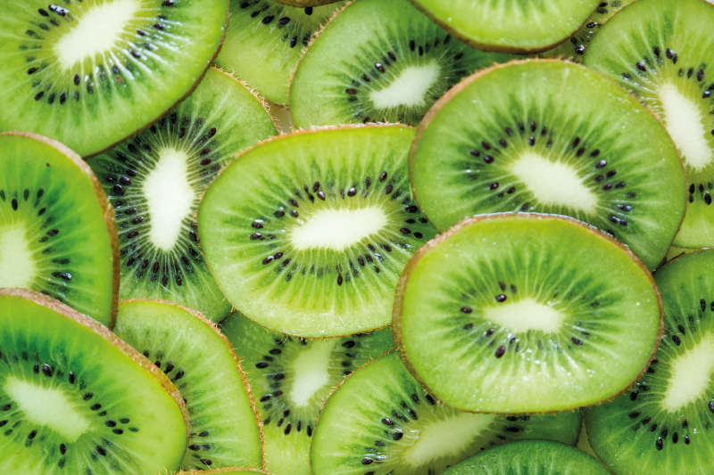 Placemat fresh kiwi slices - TenStickers