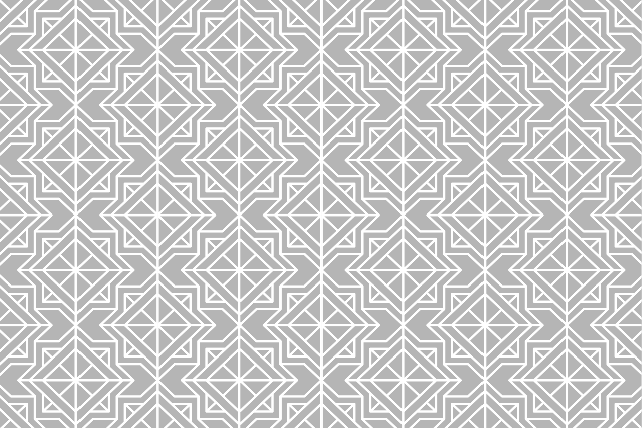 Grey and white lattice elegant placemats - TenStickers