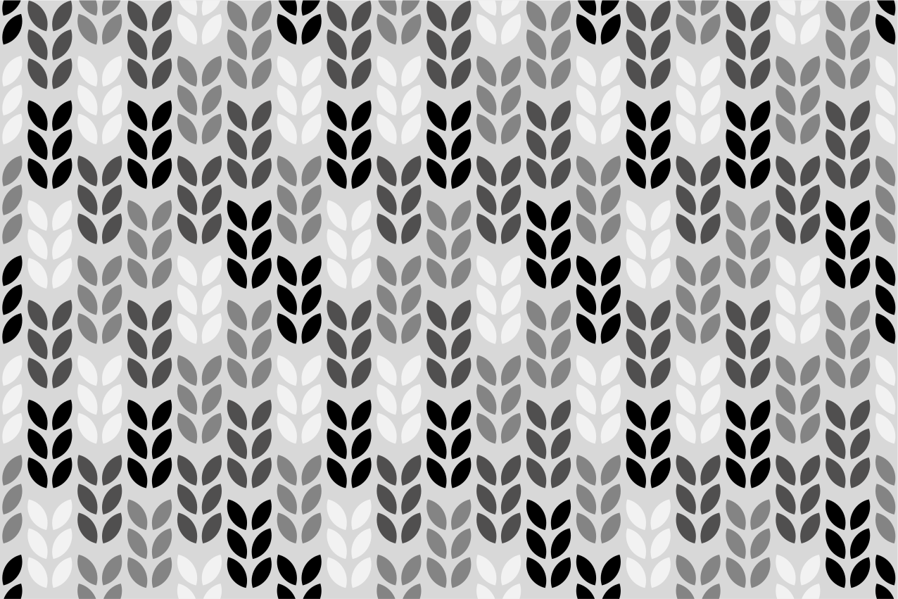 Leaf pattern arrangement placemats - TenStickers